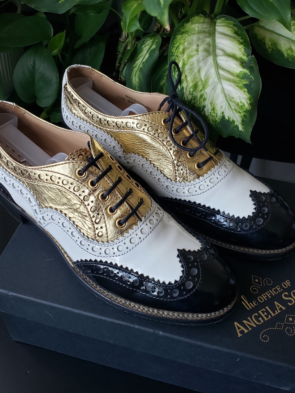 The Office of Angela Scott Women’s Gold White Black